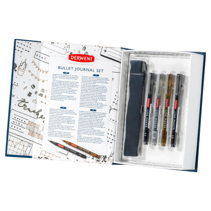 Derwent Bullet Journal Set - A5 Journal + 4 Derwent Line Makers