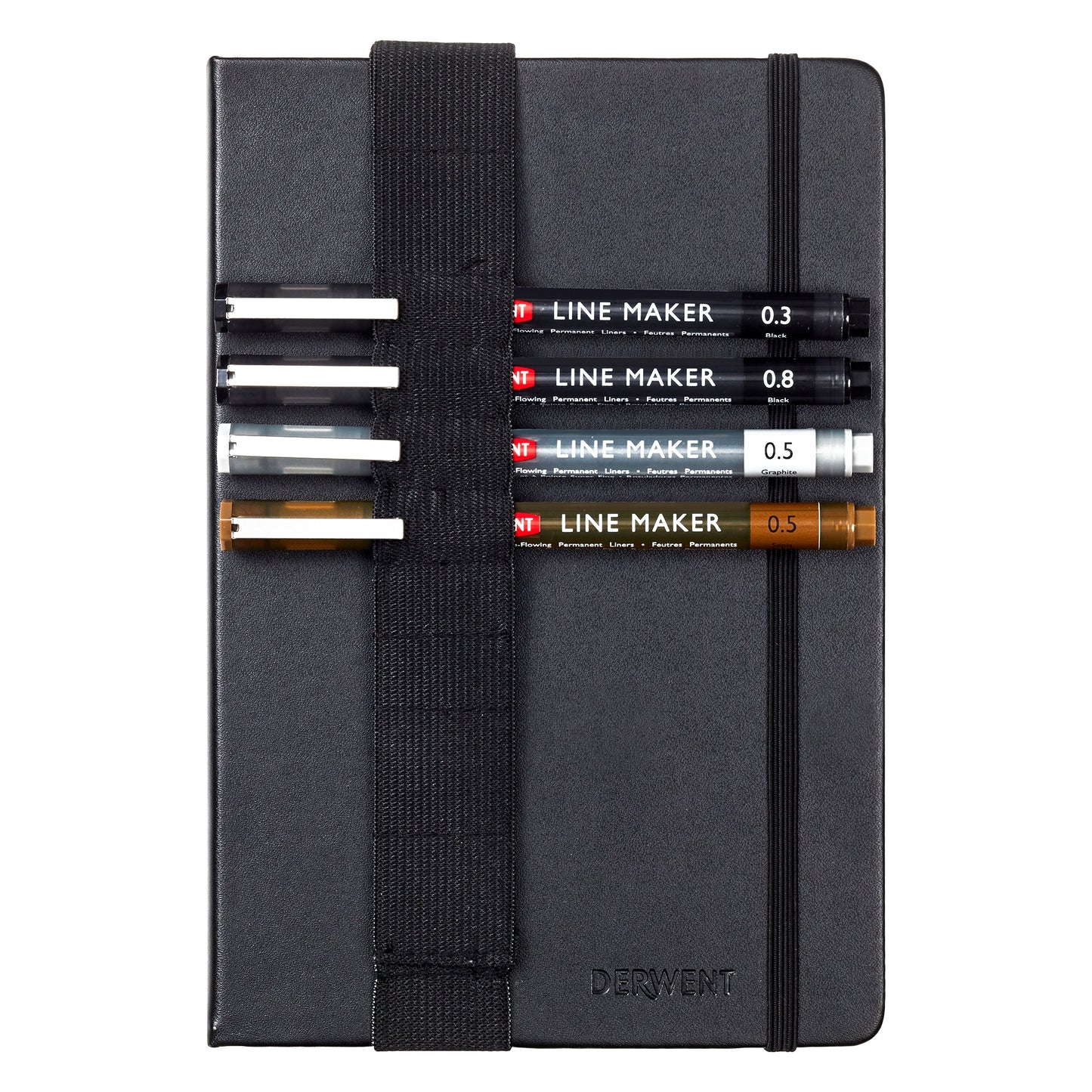Derwent Bullet Journal Set - A5 Journal + 4 Derwent Line Makers