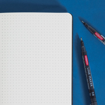 Derwent Bullet Journal Set - A5 Journal + 4 Derwent Line Makers
