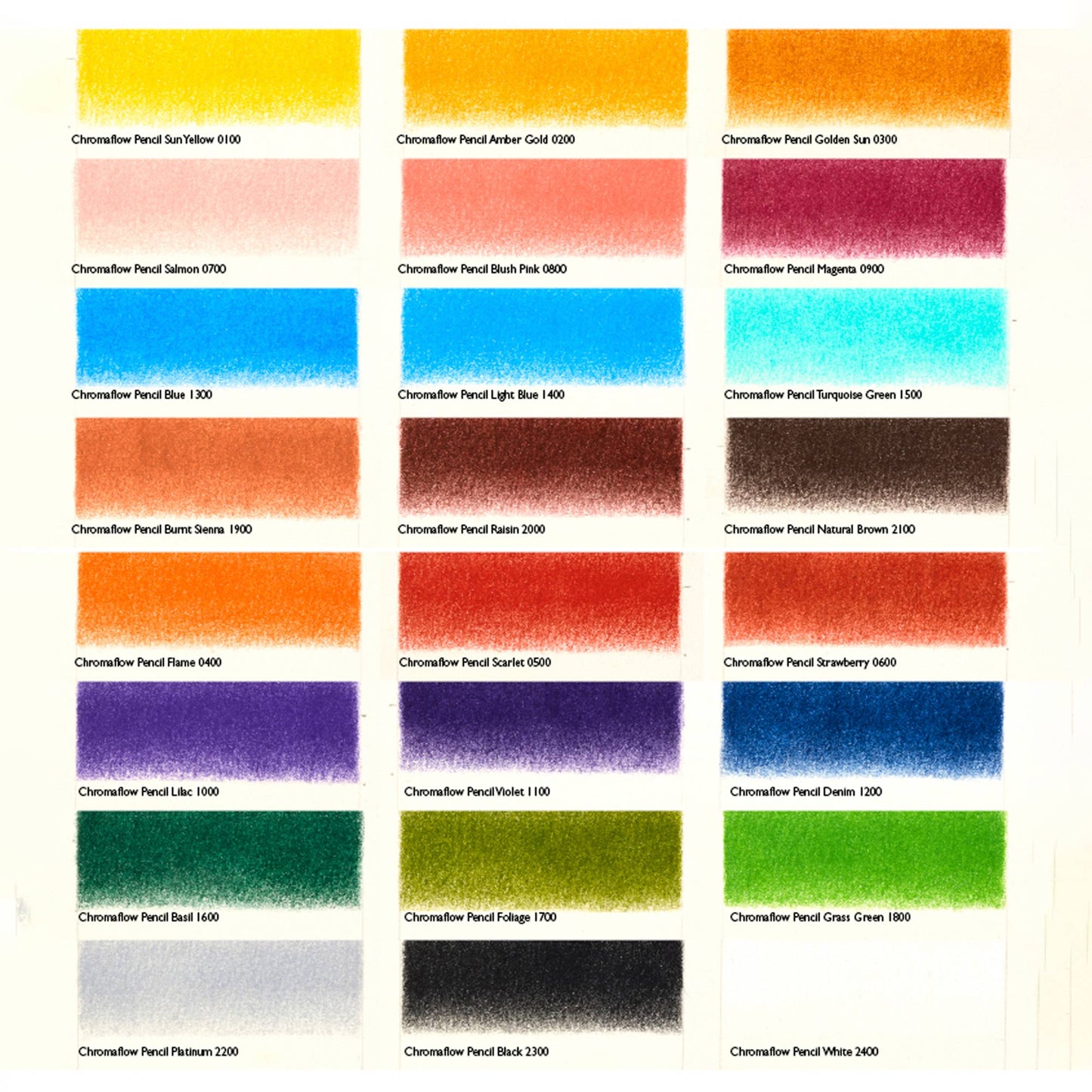 Derwent Chromaflow Pencils - Set of 24 - FREE Set of 2 Blender Pens
