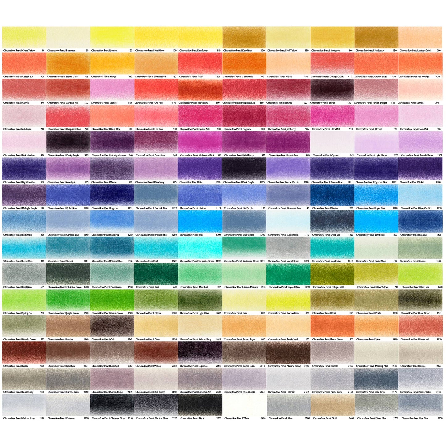 Derwent Chromaflow Pencils - Set of 150