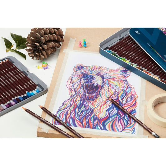 Derwent Coloursoft Pencils Tin - Set of 72